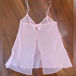 La SENZA Light Pink Sheer Chemise